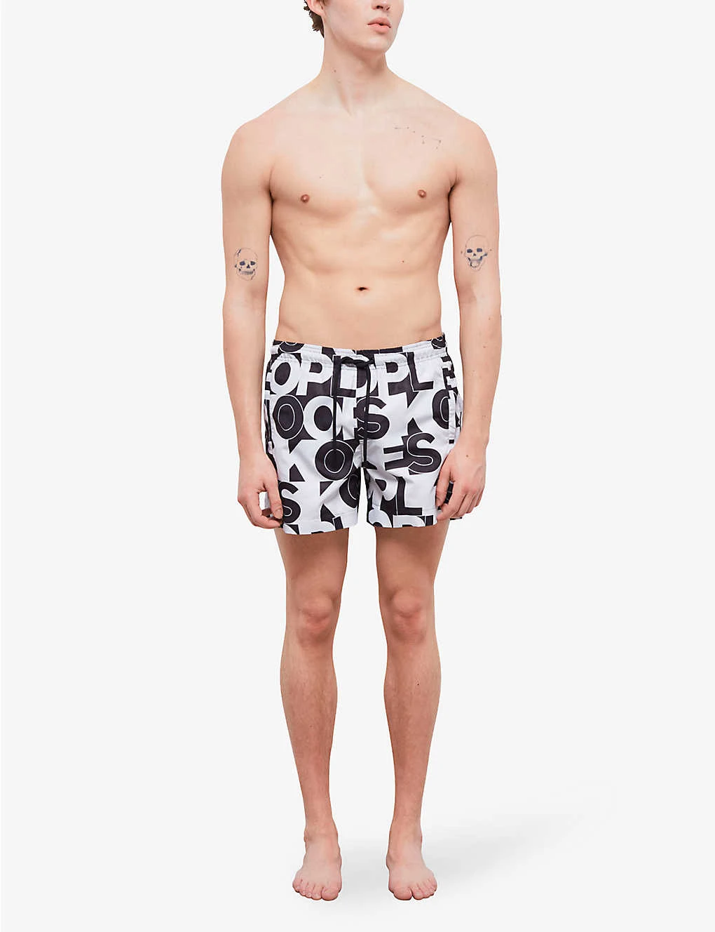 THE KOOPLES Elasticated-waist Graphic-print Woven Swim Shorts 2 THE KOOPLES Elasticated-waist Graphic-print Woven Swim Shorts - Image 2