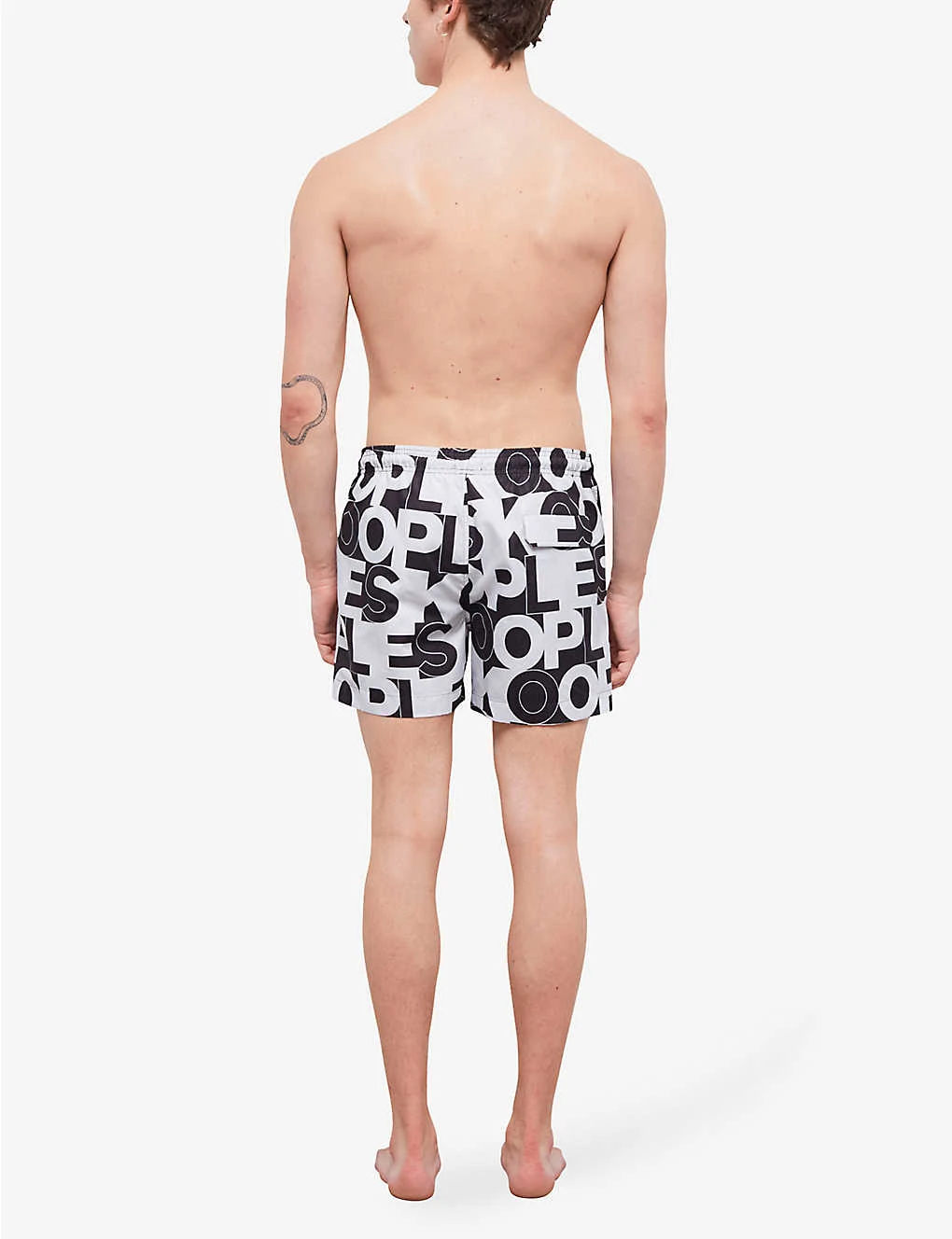 THE KOOPLES Elasticated-waist Graphic-print Woven Swim Shorts 4 THE KOOPLES Elasticated-waist Graphic-print Woven Swim Shorts - Image 4