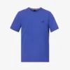 Boss Logo-embroidered Regular-fit Stretch-cotton T-shirt