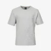 Boss Logo-embroidered Waffle-effect Cotton-blend T-shirt