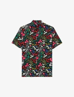 THE KOOPLES Floral-print Relaxed-fit Woven Shirt
