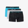Nike Logo-waistband Pack Of Three Stretch-recycled Polyester Trunks