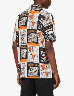 Tarot Graphic-print Regular-fit Woven Shirt -Falkeis Store R04140906 MULTI ALT03