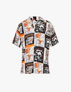 Tarot Graphic-print Regular-fit Woven Shirt