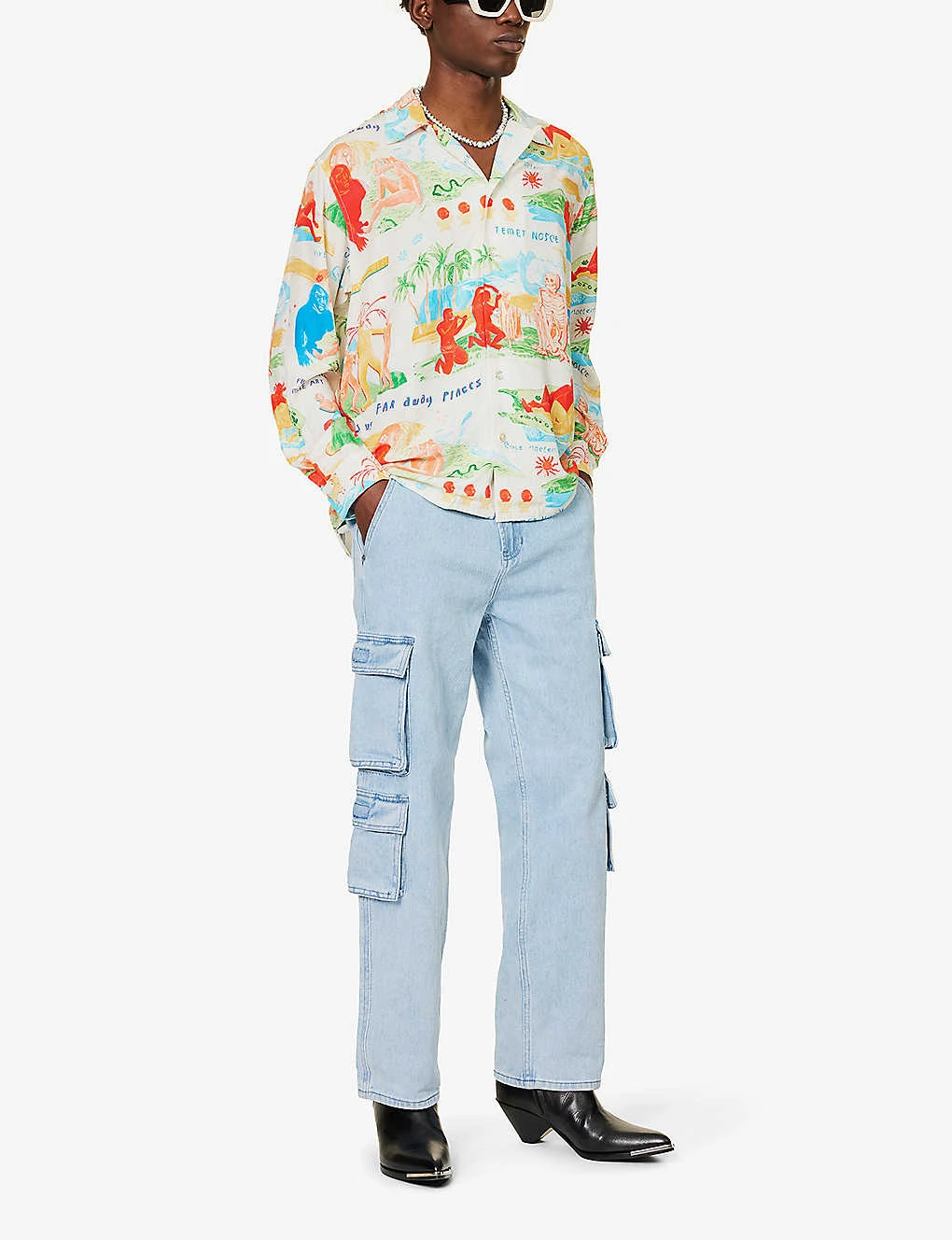 Faraway Places Graphic-print Regular-fit Woven Shirt 2 Faraway Places Graphic-print Regular-fit Woven Shirt - Image 2