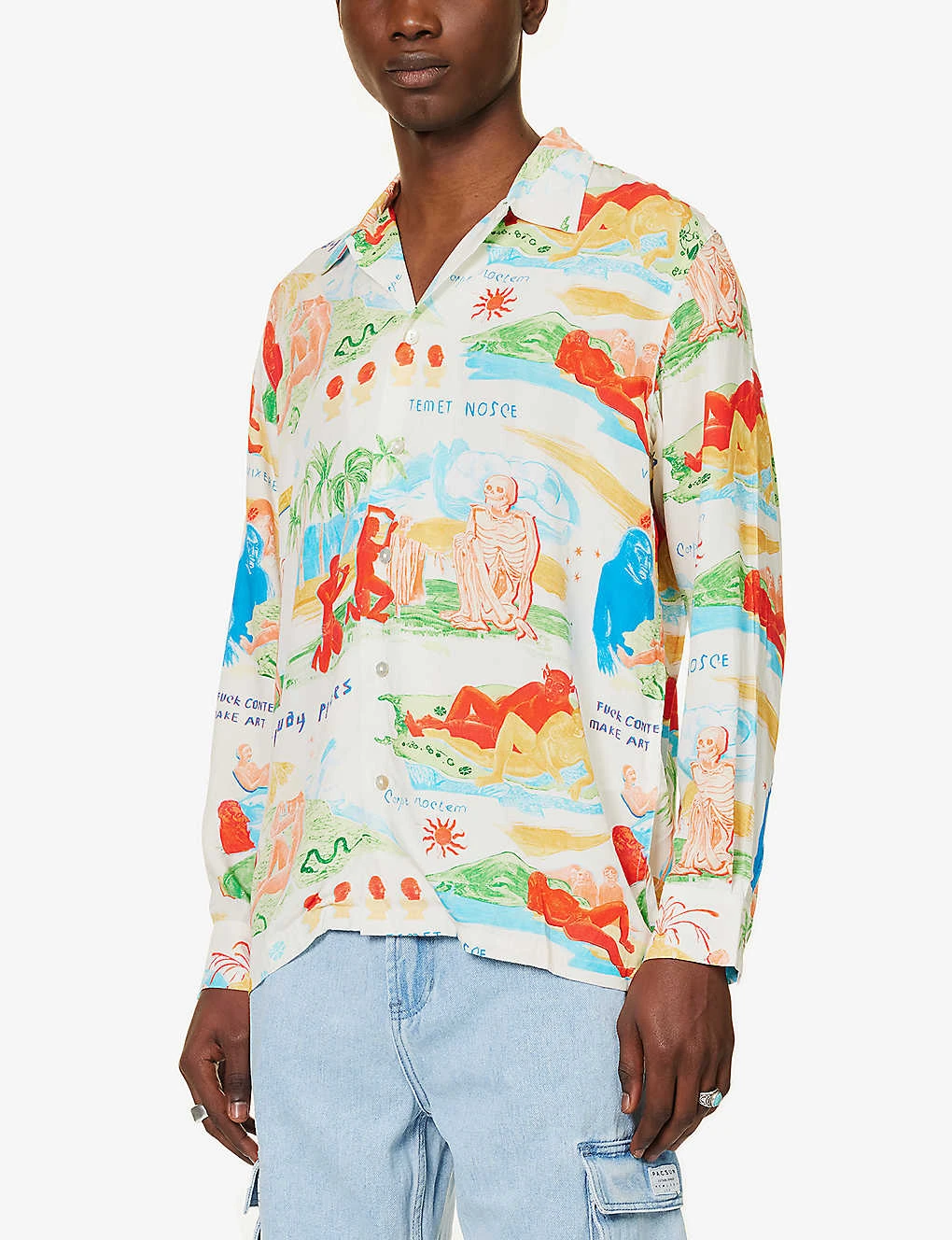 Faraway Places Graphic-print Regular-fit Woven Shirt 3 Faraway Places Graphic-print Regular-fit Woven Shirt - Image 3