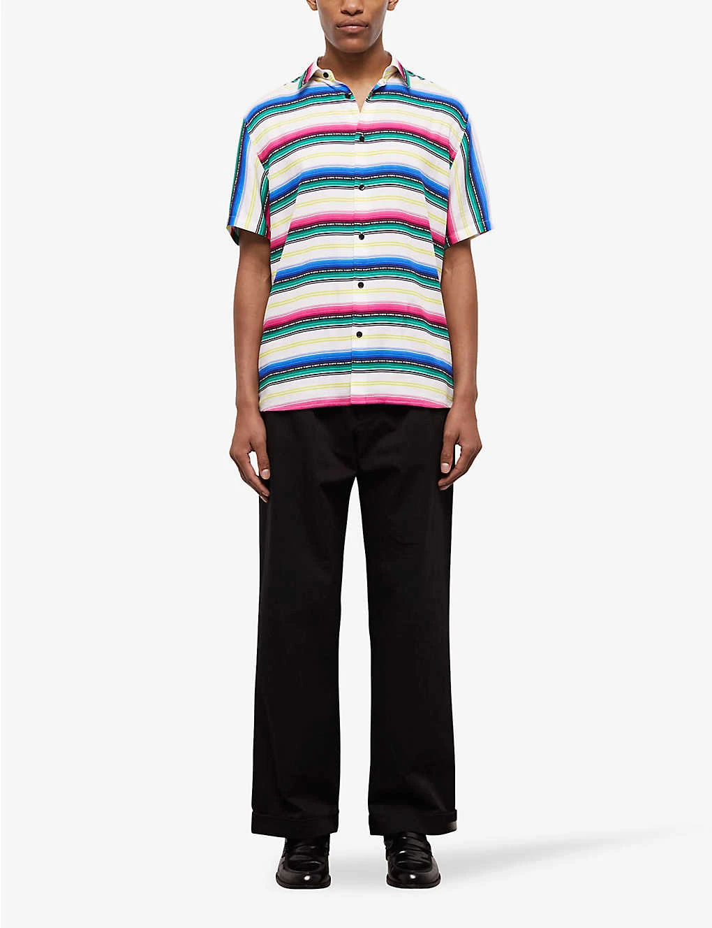 THE KOOPLES Stripe-pattern Relaxed-fit Woven Shirt 2 THE KOOPLES Stripe-pattern Relaxed-fit Woven Shirt - Image 2