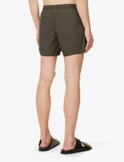 Emporio Armani Logo-embroidered Elasticated-waist Swim Shorts 8 Emporio Armani Logo-embroidered Elasticated-waist Swim Shorts -Falkeis Store R04142631 TERRADARKLAND ALT03