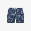 Emporio Armani Graphic-print Elasticated-waist Swim Shorts