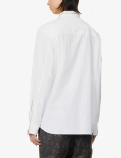 Undercover Zip-embellished Relaxed-fit Cotton-poplin Shirt 9 Undercover Zip-embellished Relaxed-fit Cotton-poplin Shirt -Falkeis Store R04143679 WHITE ALT03