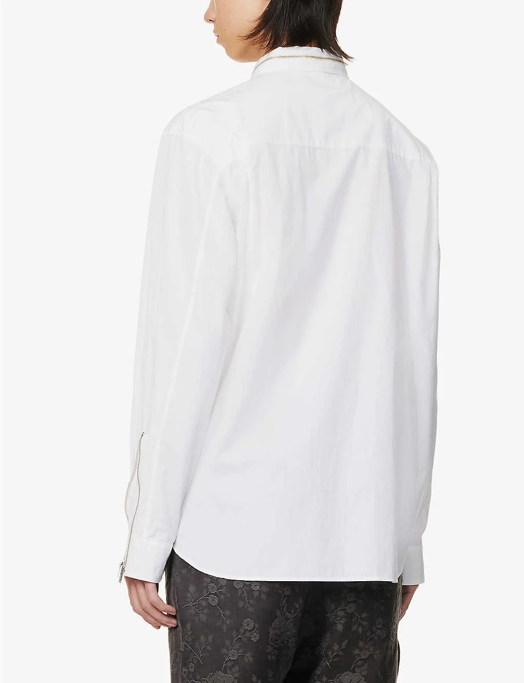 Undercover Zip-embellished Relaxed-fit Cotton-poplin Shirt 4 Undercover Zip-embellished Relaxed-fit Cotton-poplin Shirt - Image 4