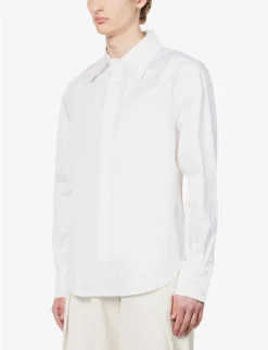 Row Back Contrast-panel Regular-fit Shell Shirt 7 Row Back Contrast-panel Regular-fit Shell Shirt -Falkeis Store R04144202 WHITE ALT02