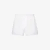 Elasticated-waist Regular-fit Woven Boxer Shorts