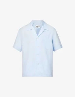 Relaxed-fit Camp-collar Woven Pyjama Top