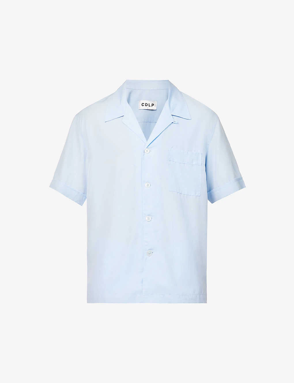 Relaxed-fit Camp-collar Woven Pyjama Top 1 Relaxed-fit Camp-collar Woven Pyjama Top