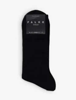 Falke Tiago Ribbed-edge Cotton-blend Socks
