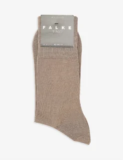 Falke Logo-print Stretch-organic-cotton Blend Socks
