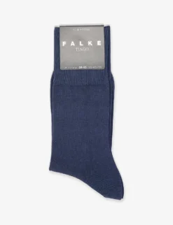 Falke Tiago Ribbed-cuff Stretch-organic-cotton Blend Ankle Socks