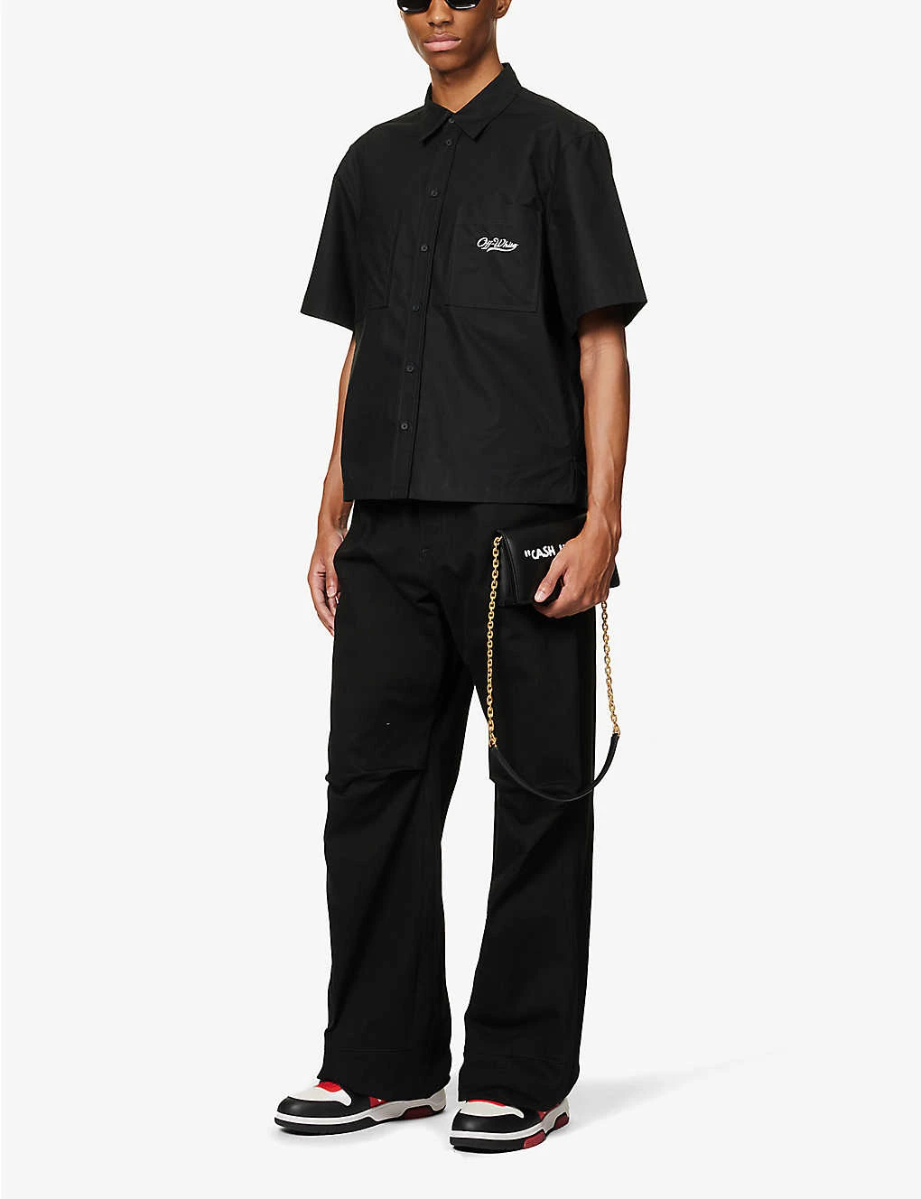 Wave Off Summer Brand-embroidered Boxy-fit Cotton Shirt 2 Wave Off Summer Brand-embroidered Boxy-fit Cotton Shirt - Image 2