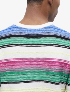 THE KOOPLES Striped Crewneck Wool-blend Jumper -Falkeis Store R04147332 MU01 ALT04