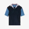 PAUL SMITH Colour-blocked Camp-collar Regular-fit Towelling Shirt