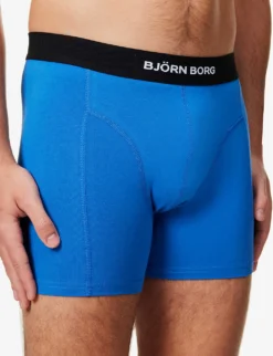 Bjorn Borg Pack Of Two Logo-print Organic Stretch-cotton Boxers -Falkeis Store R04148057 MIX ALT04