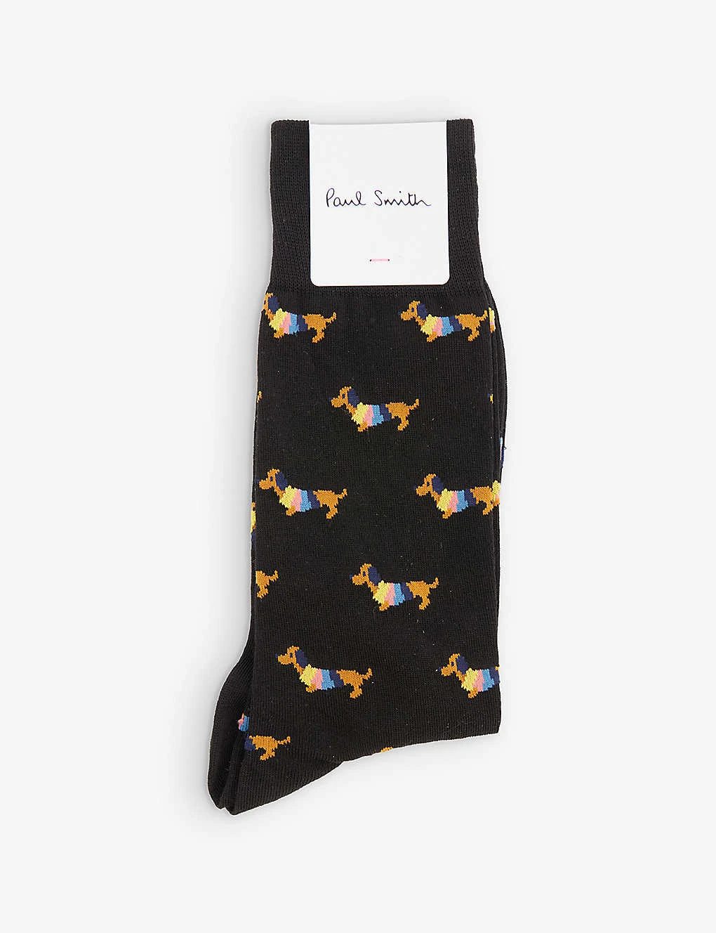 PAUL SMITH Cody Dog-print Ankle-rise Stretch-cotton Blend Socks 1 PAUL SMITH Cody Dog-print Ankle-rise Stretch-cotton Blend Socks