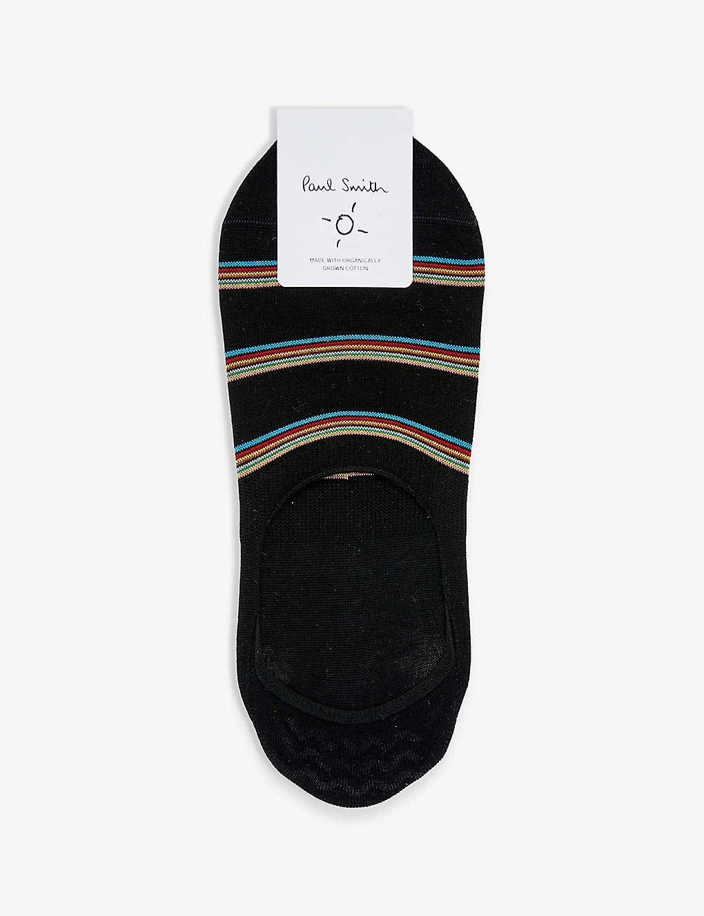PAUL SMITH Stripe-print Low-rise Stretch-organic-cotton Blend Socks 1 PAUL SMITH Stripe-print Low-rise Stretch-organic-cotton Blend Socks
