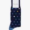 PAUL SMITH Caleb Spotted Stretch-cotton Blend Socks