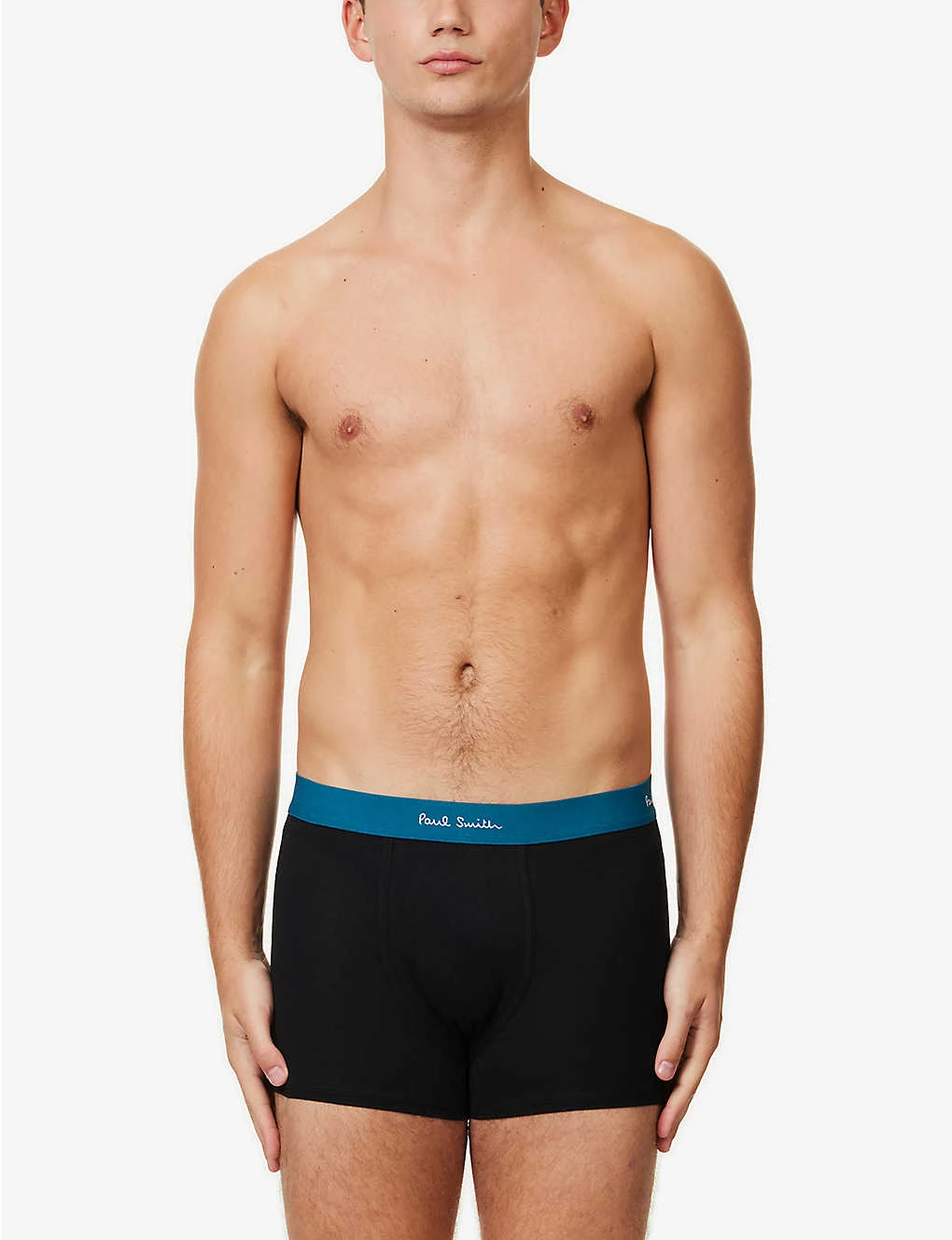 PAUL SMITH Pack Of Three Logo-waistband Stretch Organic-cotton Trunks 2 PAUL SMITH Pack Of Three Logo-waistband Stretch Organic-cotton Trunks - Image 2
