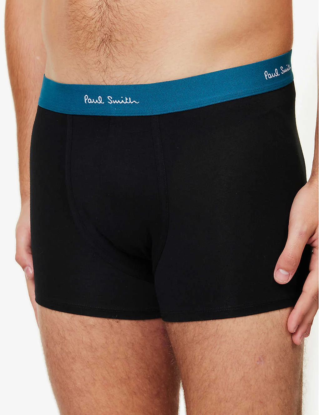 PAUL SMITH Pack Of Three Logo-waistband Stretch Organic-cotton Trunks 4 PAUL SMITH Pack Of Three Logo-waistband Stretch Organic-cotton Trunks - Image 4