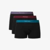 PAUL SMITH Pack Of Three Logo-waistband Organic Stretch-cotton Trunks