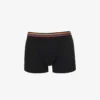 PAUL SMITH Logo-waistband Mid-rise Pack Of Three Stretch-cotton Trunks