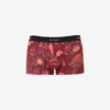 PAUL SMITH Graphic-print Mid-rise Organic Stretch-cotton Trunks