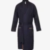PAUL SMITH Stripe-trim Belted Cotton Robe