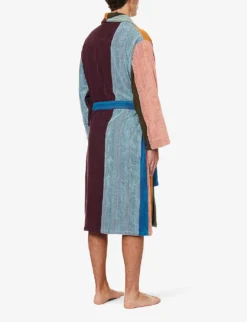 PAUL SMITH Striped Tie-belt Cotton Robe 6 PAUL SMITH Striped Tie-belt Cotton Robe -Falkeis Store R04148452 MULTICOLOUR ALT02