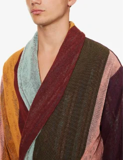 PAUL SMITH Striped Tie-belt Cotton Robe 7 PAUL SMITH Striped Tie-belt Cotton Robe -Falkeis Store R04148452 MULTICOLOUR ALT03