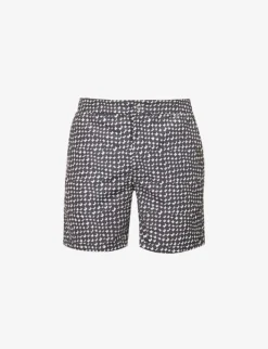 PAUL SMITH Checked Recycled-polyester-blend Swim Shorts