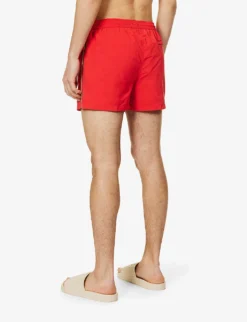 PAUL SMITH Artist Stripe Grosgrain-trim Recycled-polyamide Swim Shorts -Falkeis Store R04148458 REDS ALT03