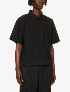 01 Zip-pocket Boxy-fit Cotton-poplin Shirt -Falkeis Store R04149487 POLLUTION ALT02