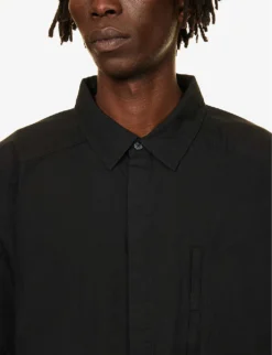 01 Zip-pocket Boxy-fit Cotton-poplin Shirt -Falkeis Store R04149487 POLLUTION ALT04