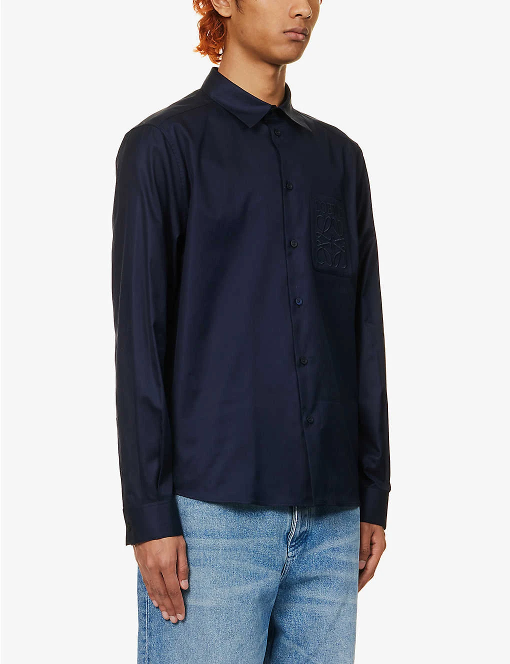 Loewe Anagram-embroidered Regular-fit Cotton-poplin Shirt 3 Loewe Anagram-embroidered Regular-fit Cotton-poplin Shirt - Image 3