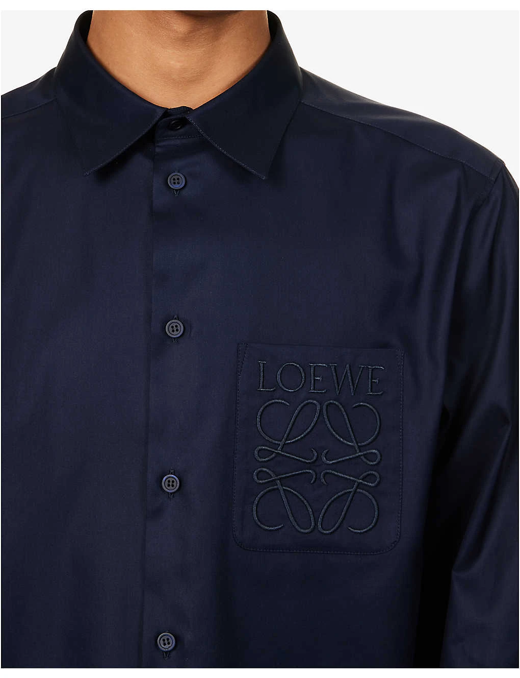Loewe Anagram-embroidered Regular-fit Cotton-poplin Shirt 5 Loewe Anagram-embroidered Regular-fit Cotton-poplin Shirt - Image 5