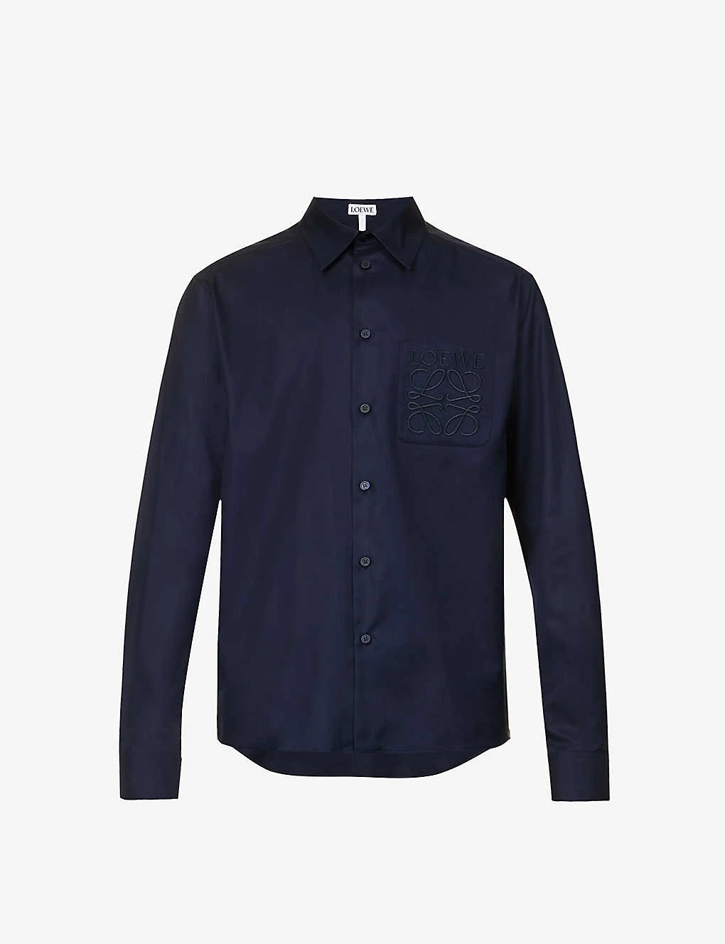 Loewe Anagram-embroidered Regular-fit Cotton-poplin Shirt 1 Loewe Anagram-embroidered Regular-fit Cotton-poplin Shirt