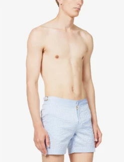 ORLEBAR BROWN Bulldog Stripe-print Regular-fit Woven Swim Shorts 7 ORLEBAR BROWN Bulldog Stripe-print Regular-fit Woven Swim Shorts -Falkeis Store R04150105 WHITELIGHTISLANDSKY ALT02