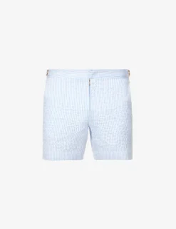 ORLEBAR BROWN Bulldog Stripe-print Regular-fit Woven Swim Shorts