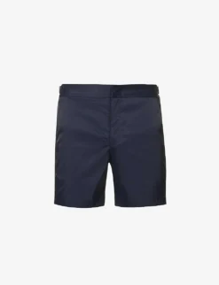 ORLEBAR BROWN Bulldog Contrast-piping Regular-fit Stretch-woven Swim Shorts