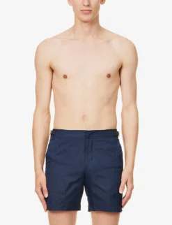 ORLEBAR BROWN Bulldog Striped Swim Shorts -Falkeis Store R04150111 NIGHTIRIS ALT02