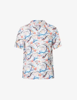 ORLEBAR BROWN Hibbert Floral-print Woven Shirt