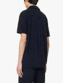 ORLEBAR BROWN Howell Regular-fit Cotton-towelling Shirt 8 ORLEBAR BROWN Howell Regular-fit Cotton-towelling Shirt -Falkeis Store R04150122 NIGHTIRIS ALT03